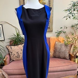 Yoana Baraschi Size 12 Color Block Sleeveless Racerback Midi Dress NWT